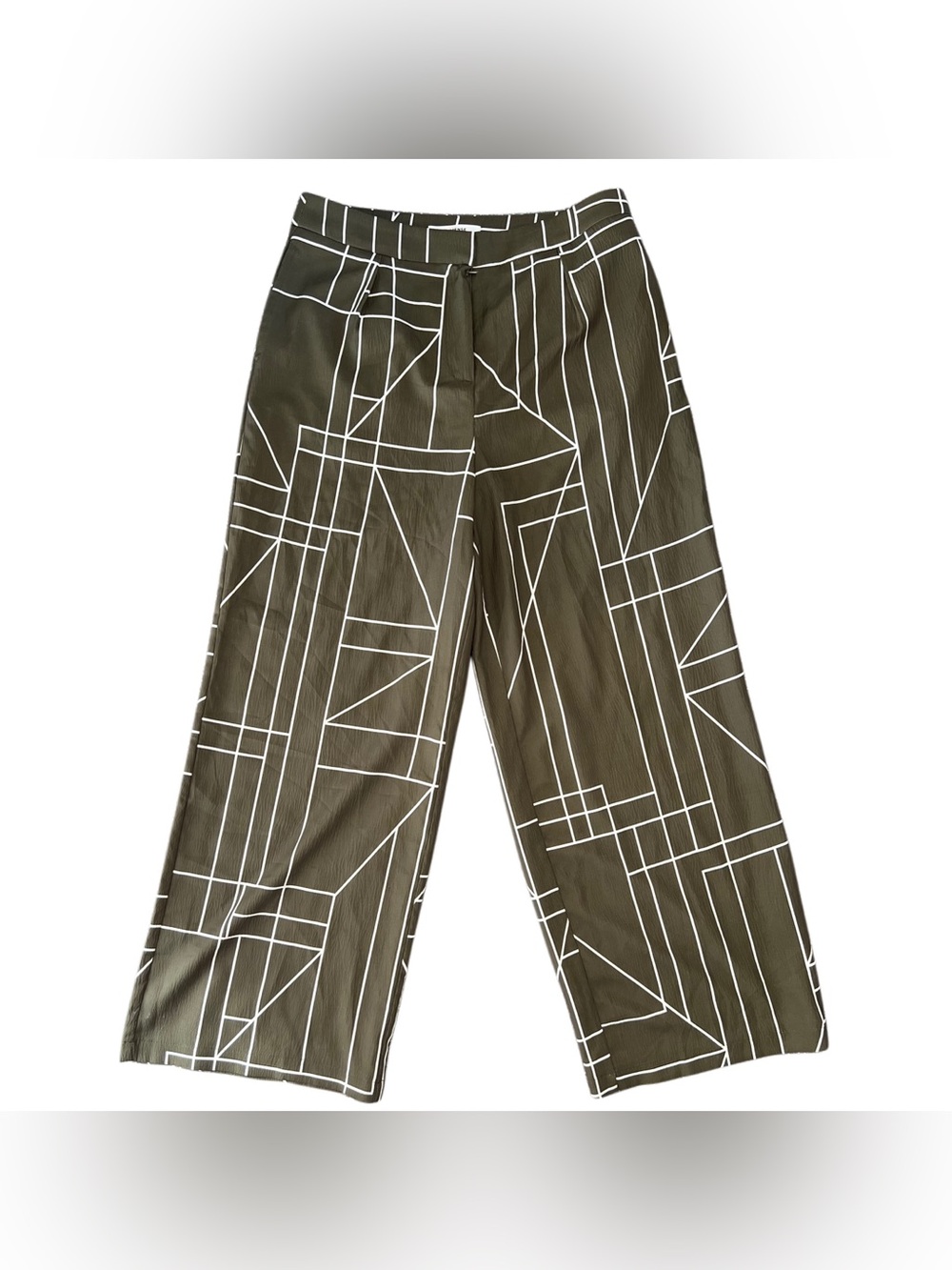 Green Boho Wide Leg Pants